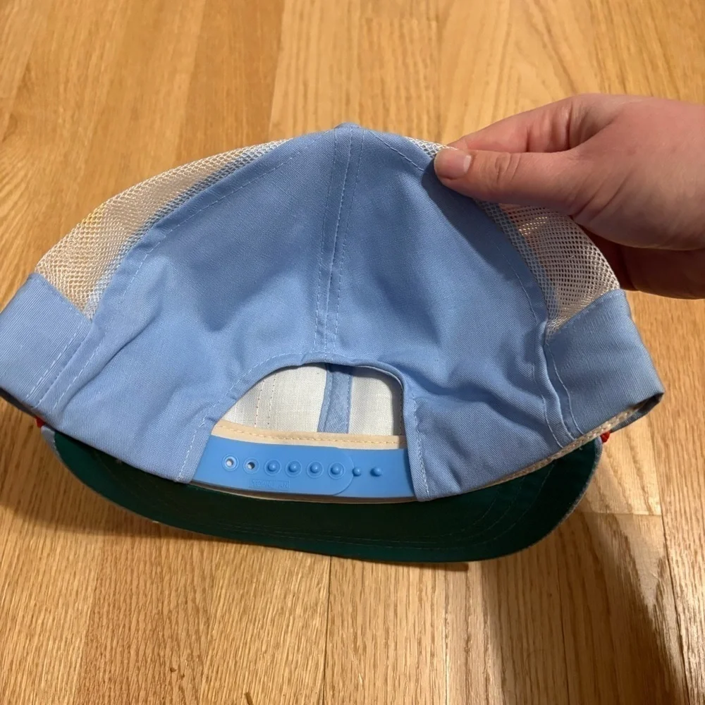 Vintage Florida Patch Fish Hat Golf Clubs Dolphin SnapBack Blue Orange